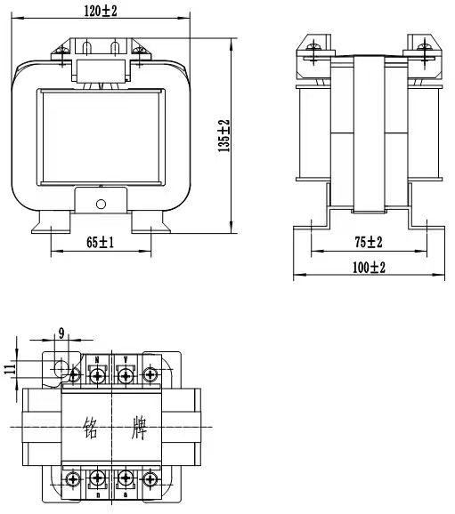  JDG-0.5 1000/100 0.2級(jí)15va圖紙